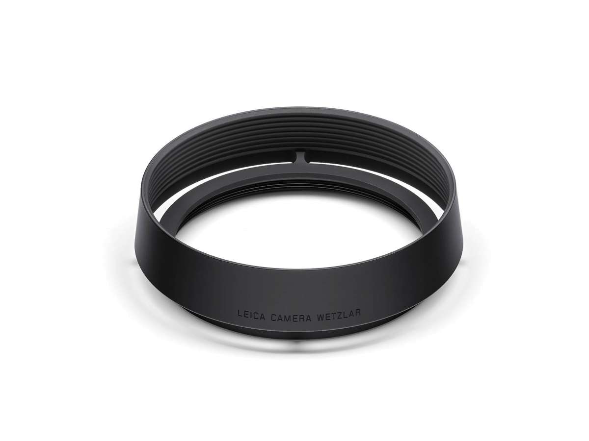 LENS HOOD, ALUMINIUM, ROUND, BLACK ANODIZED for LEICA Q Q2 Q3 GINKOTOWN