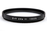 New Leica E49 UVa II 13035 Black UV Filter 49mm